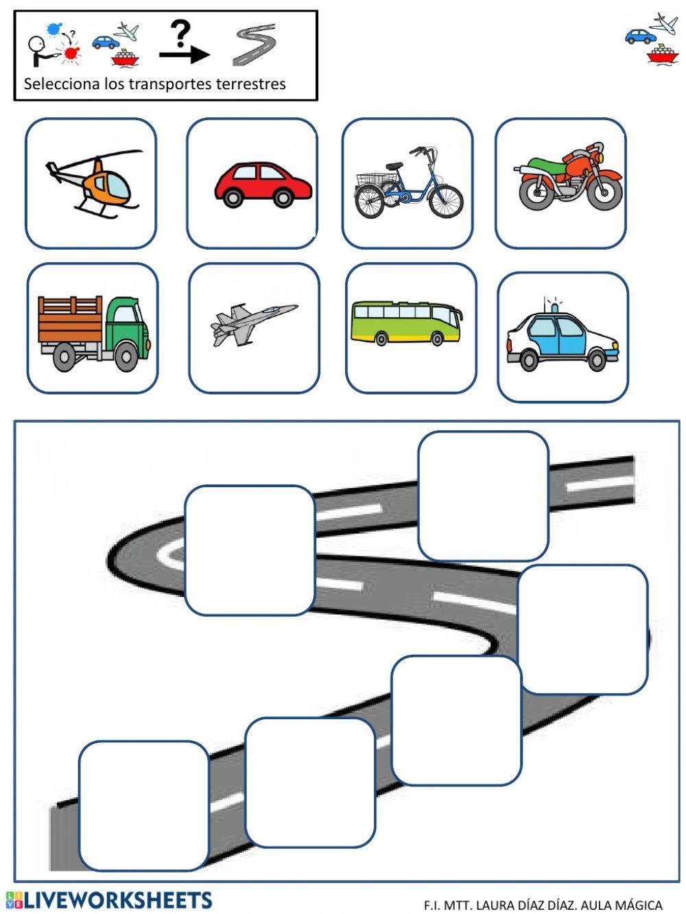 Medios de transportes TERRESTRES Medios de transportes TERRESTRES