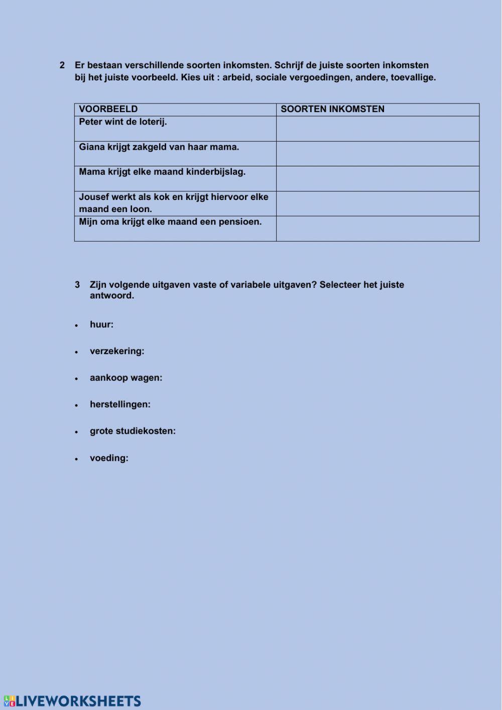 Budget en budgetteren 4STW