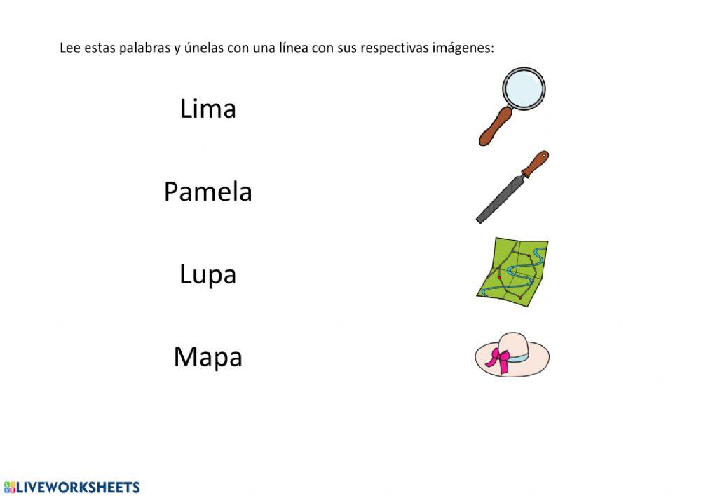 Asociación palabra con imagen