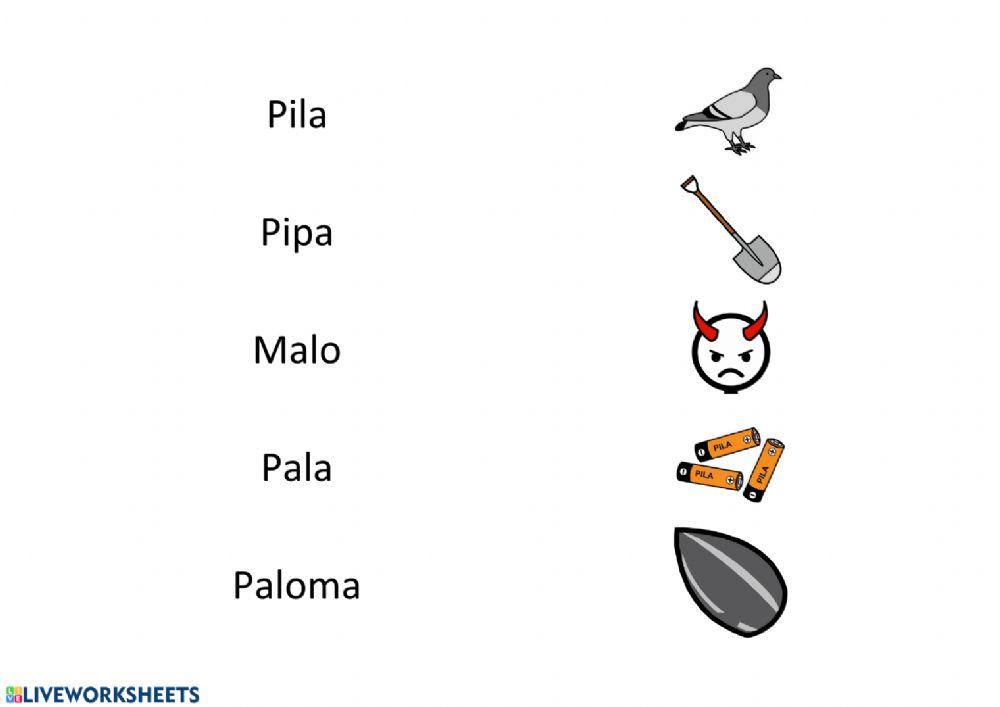 Asociación palabra con imagen