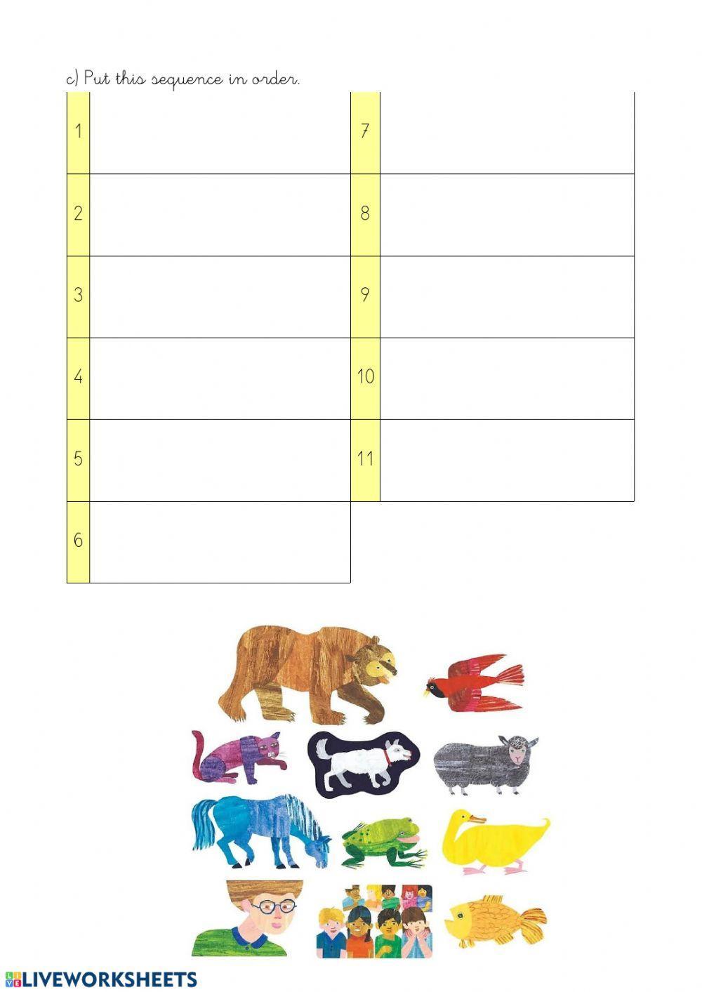 Brown bear, brown bear, what do you see? INFANTIL