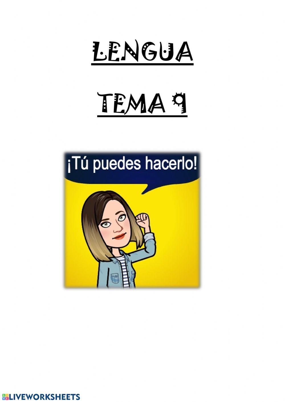 Control tema9 lengua