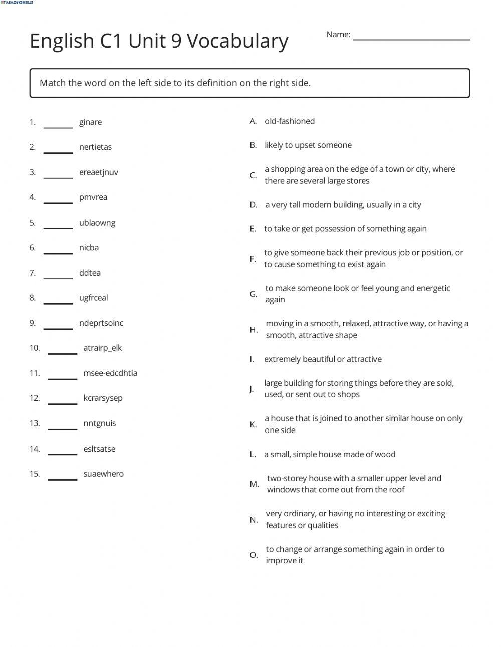 C1 ESL worksheets C1 ESL worksheets