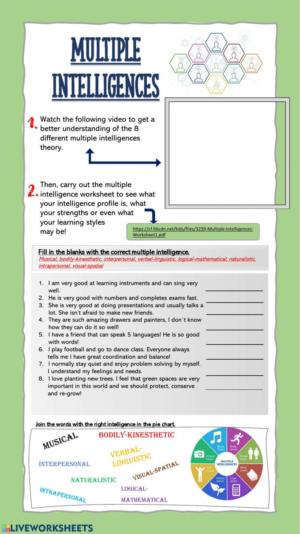 Unit 7 Vocabulary - Multiple Intelligences