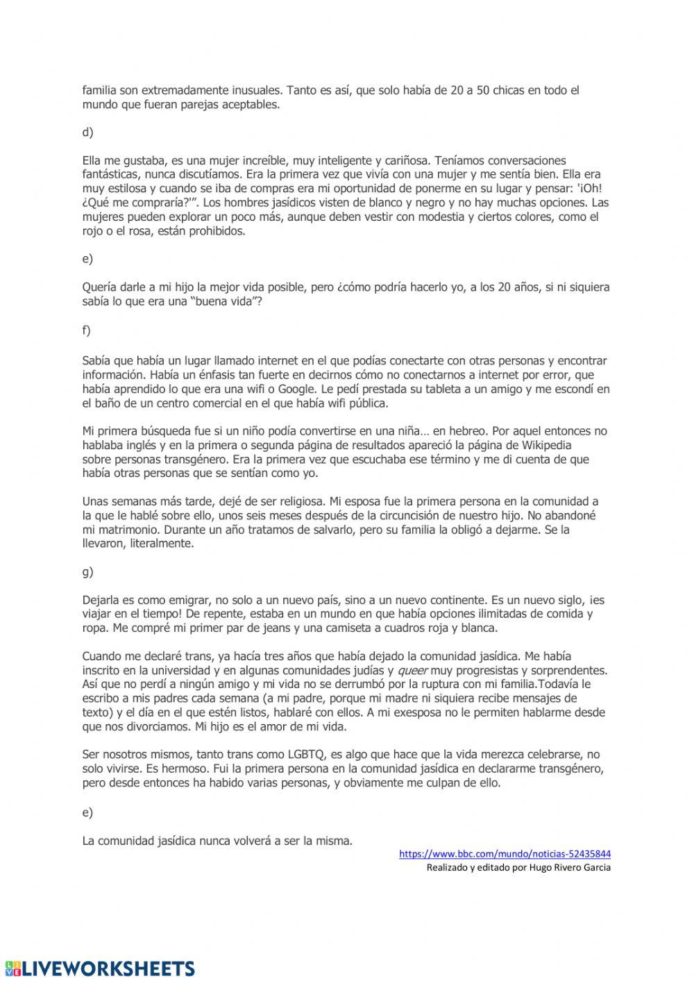 De rabino ultraortodoxo...