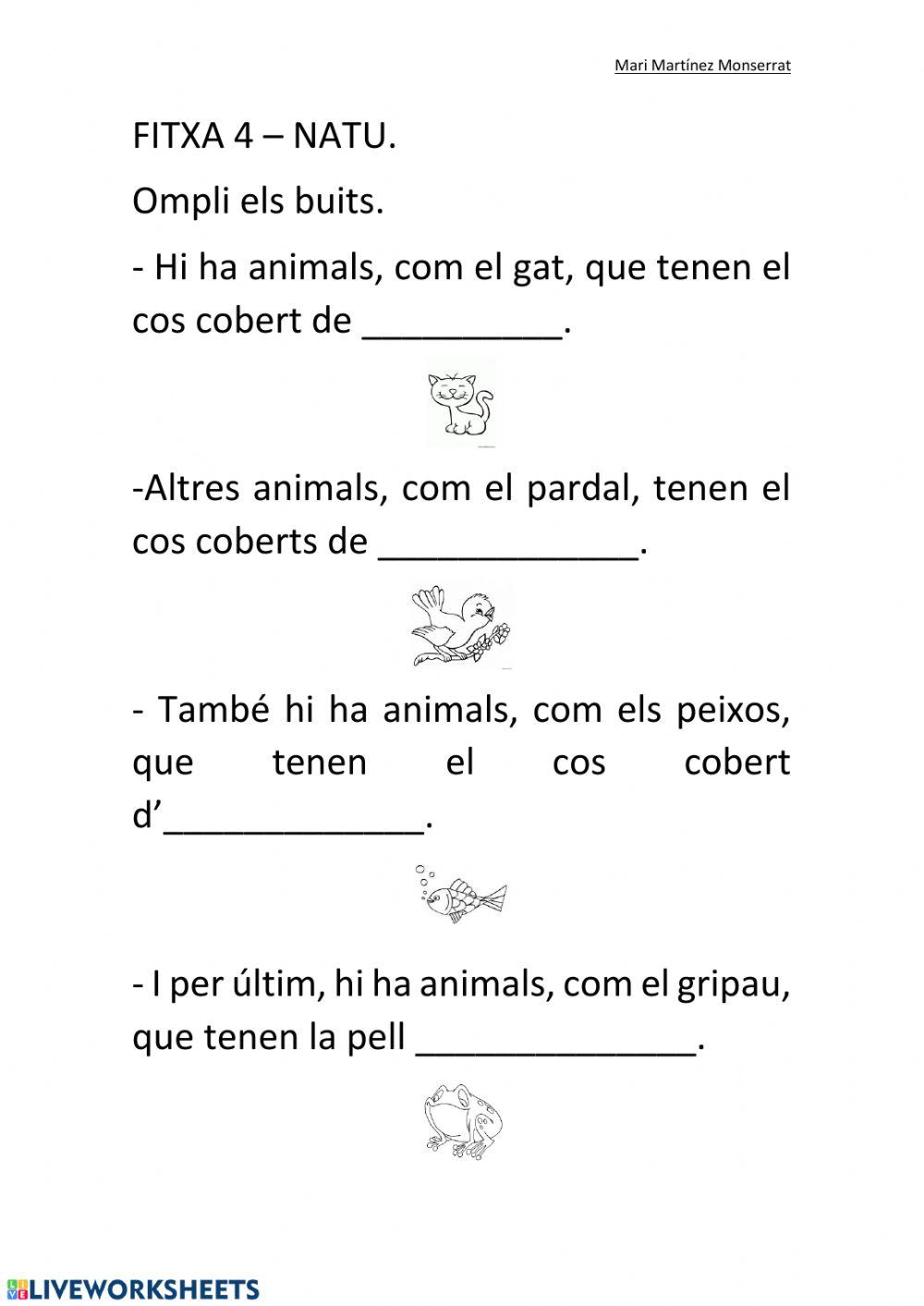 El cos dels animals