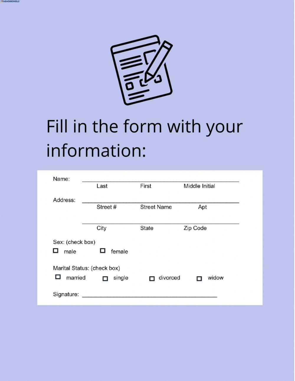 Personal Info Form