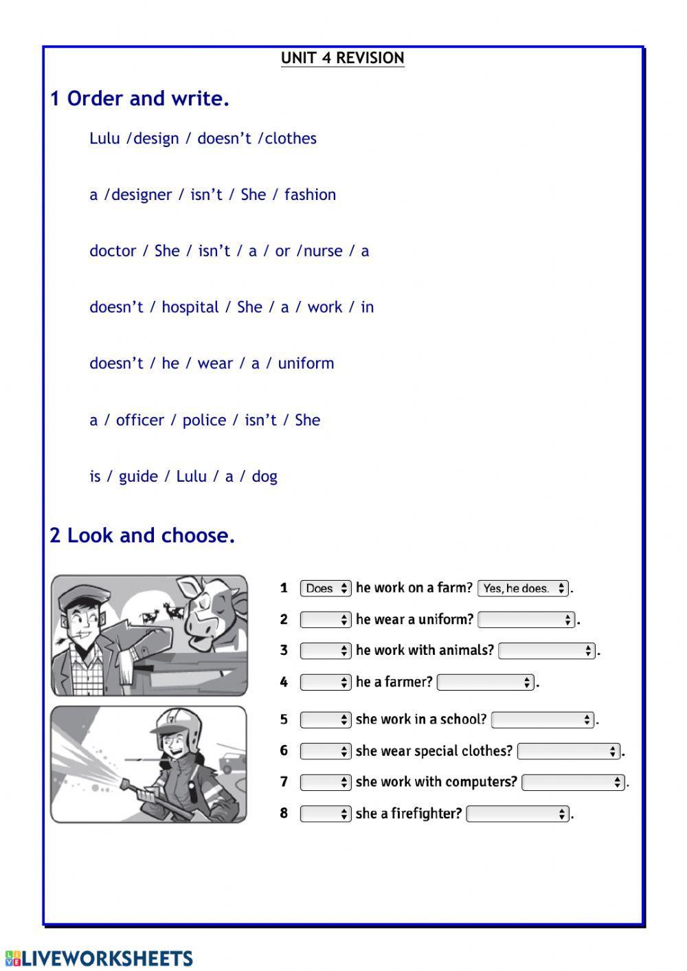 Present simple - revision