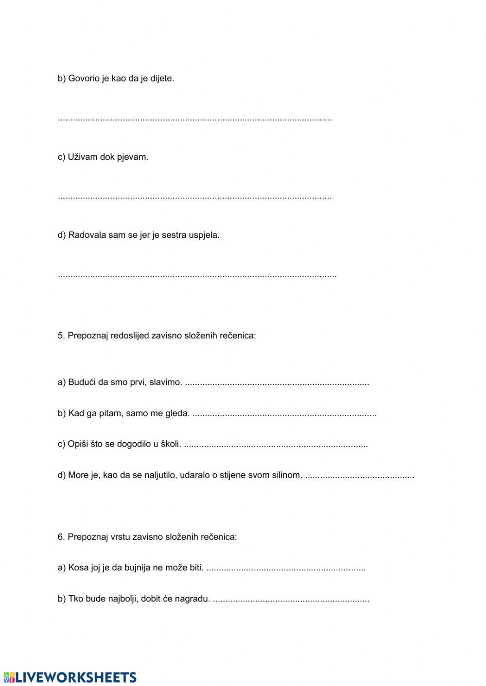 Zsr - predikatna, objektna, subjektna, atributna