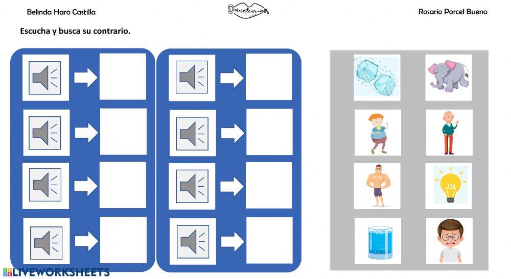 Contrarios con audio