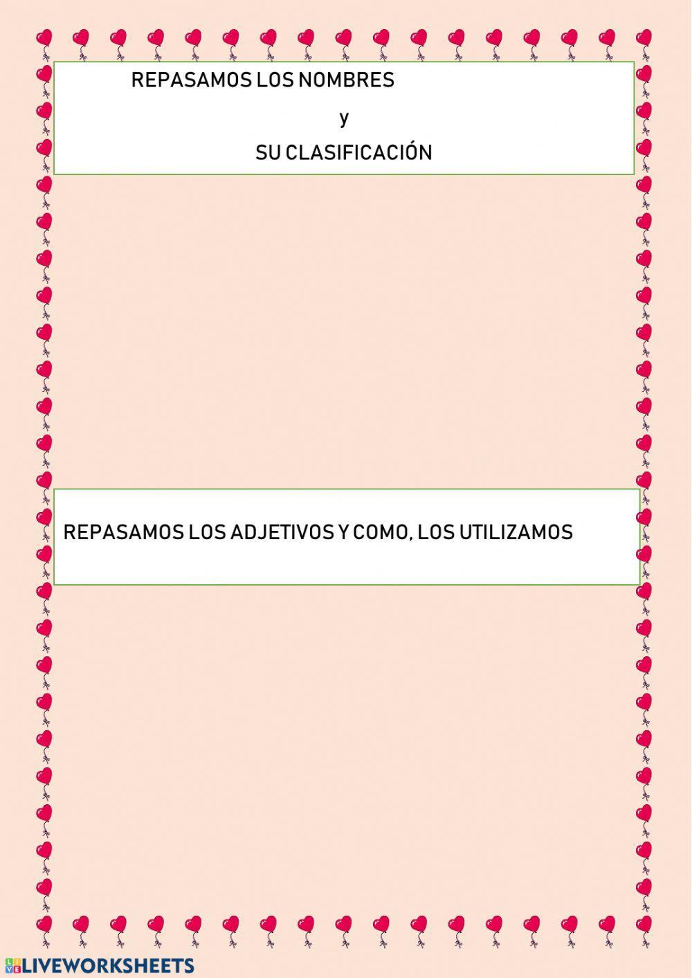 Los sustantivos y los adjetivos