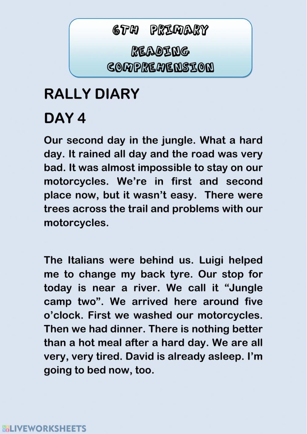 Reading Comprehension