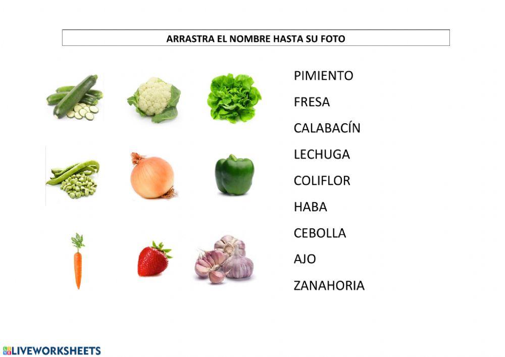 Nombres verduras 2