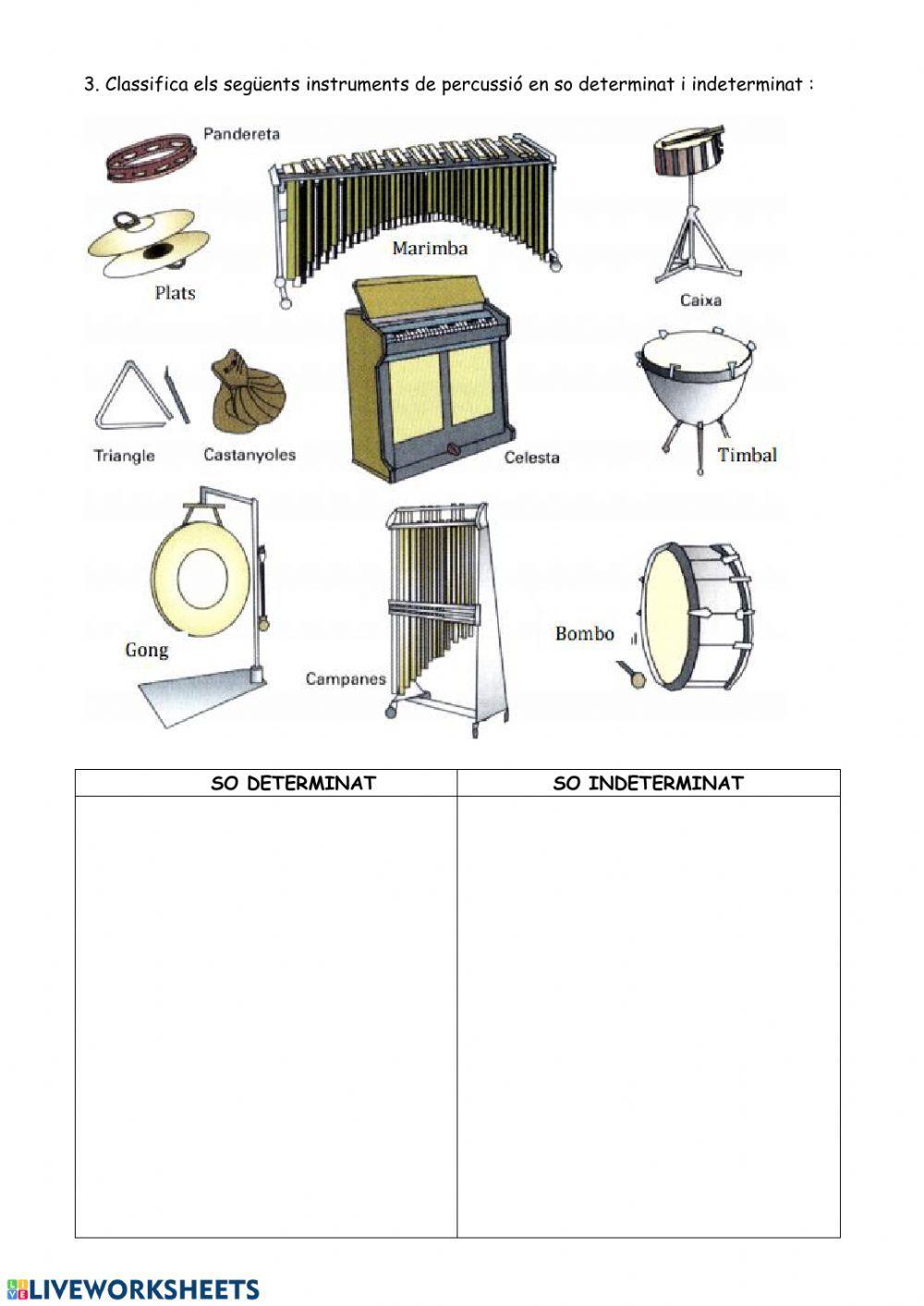 Exercicis famílies d'instruments 1-2