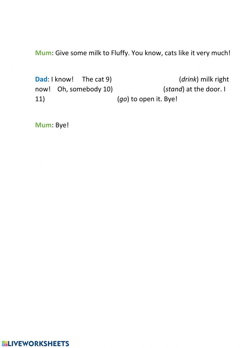 Form 3 Unit 8 Present Continuous