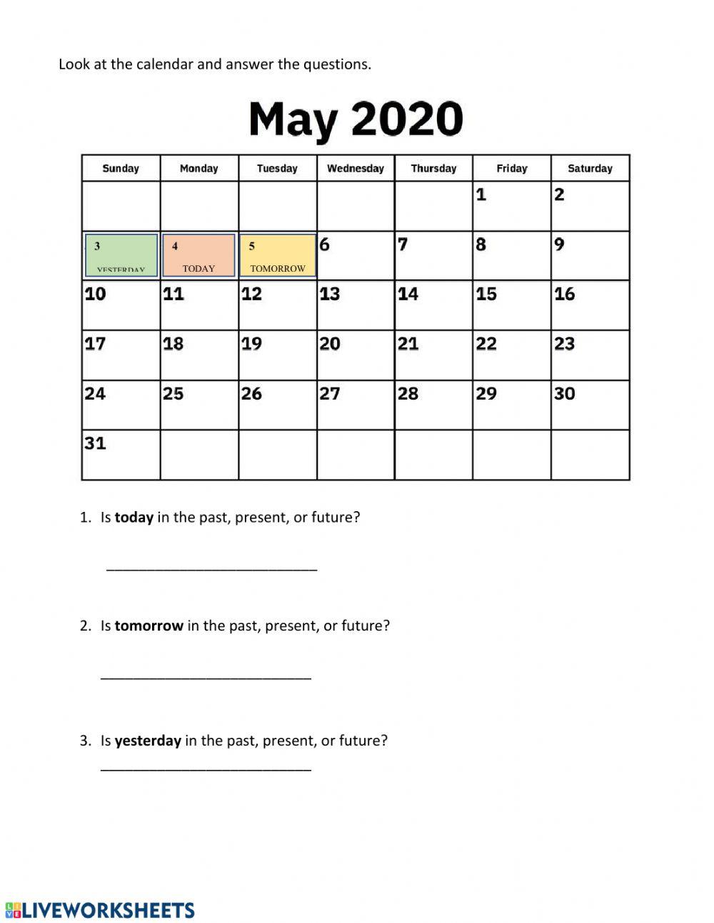 Past, present or future