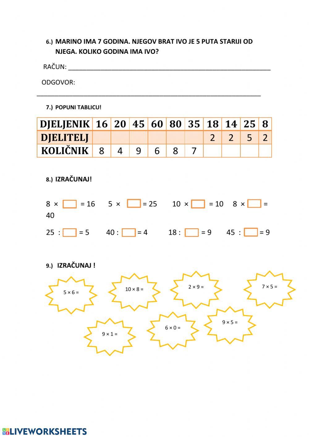 137322 | Matematika | mmo | LiveWorksheets
