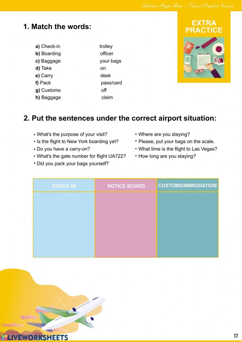 Travel English - At the airport