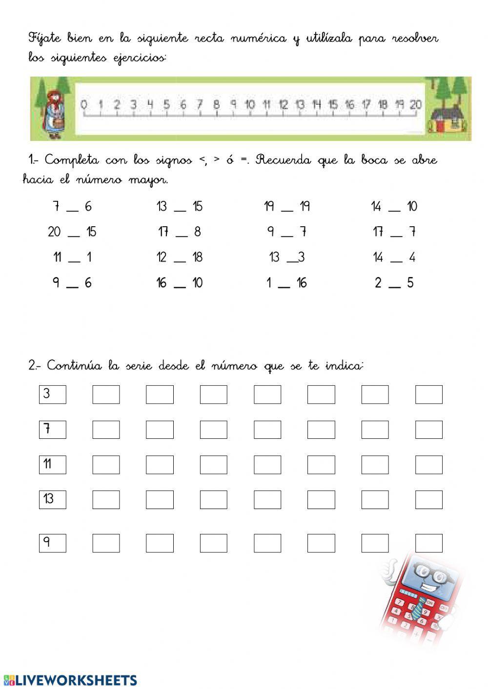 Números hasta el 20