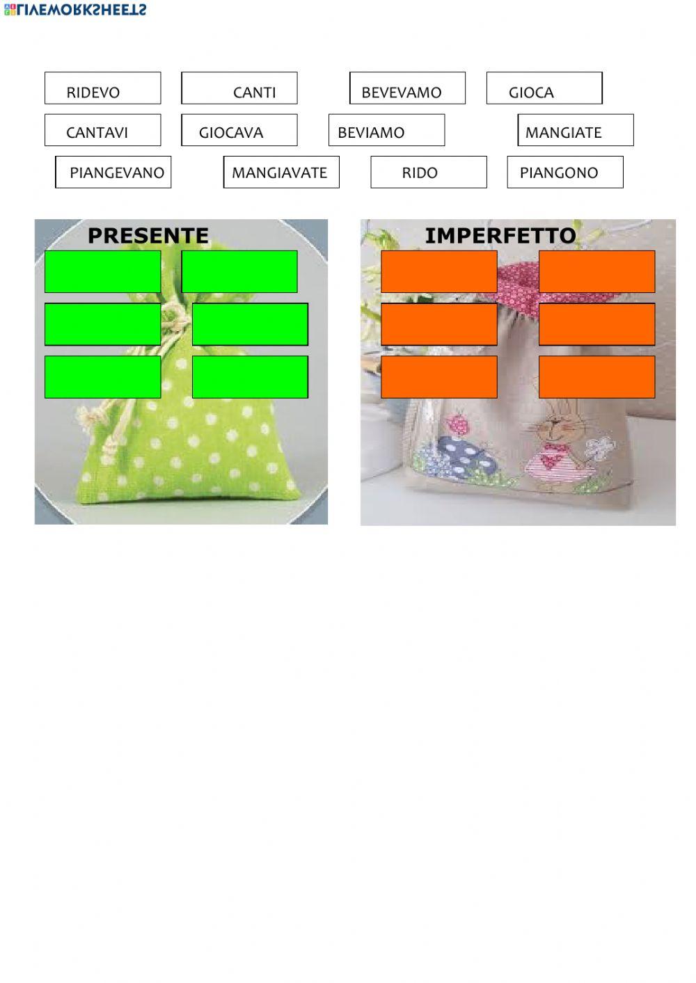 Presente e imperfetto