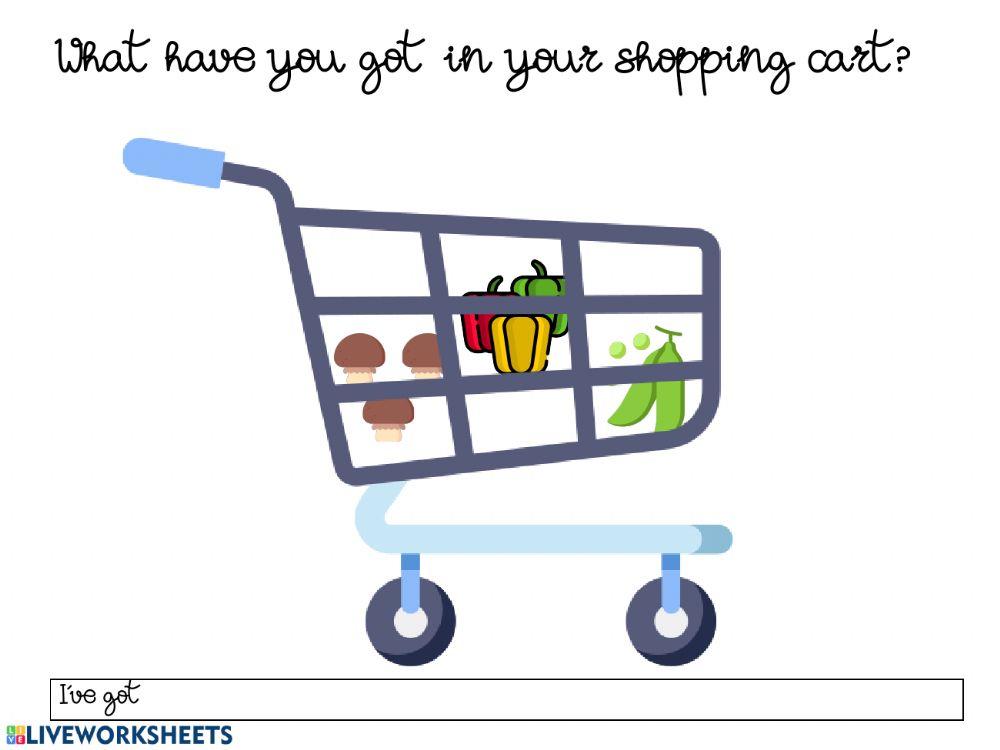 Writing-shopping-cart