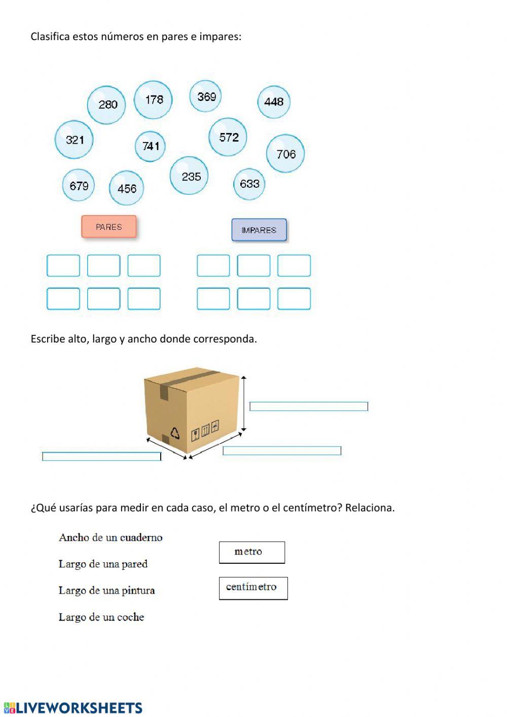 Repaso unidades de medida