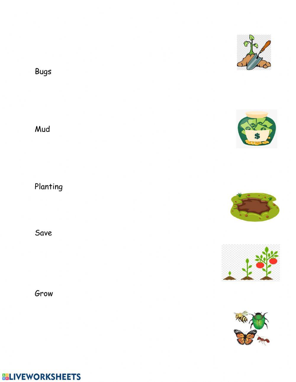 April Word Wall Match