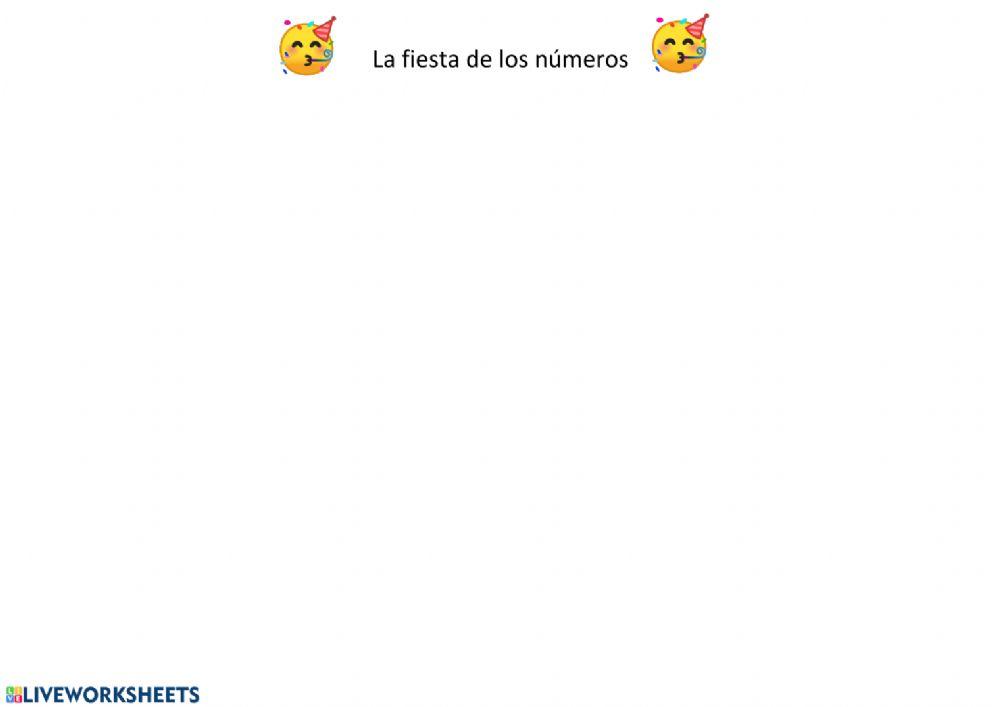 Serie numérica del 0 al 15