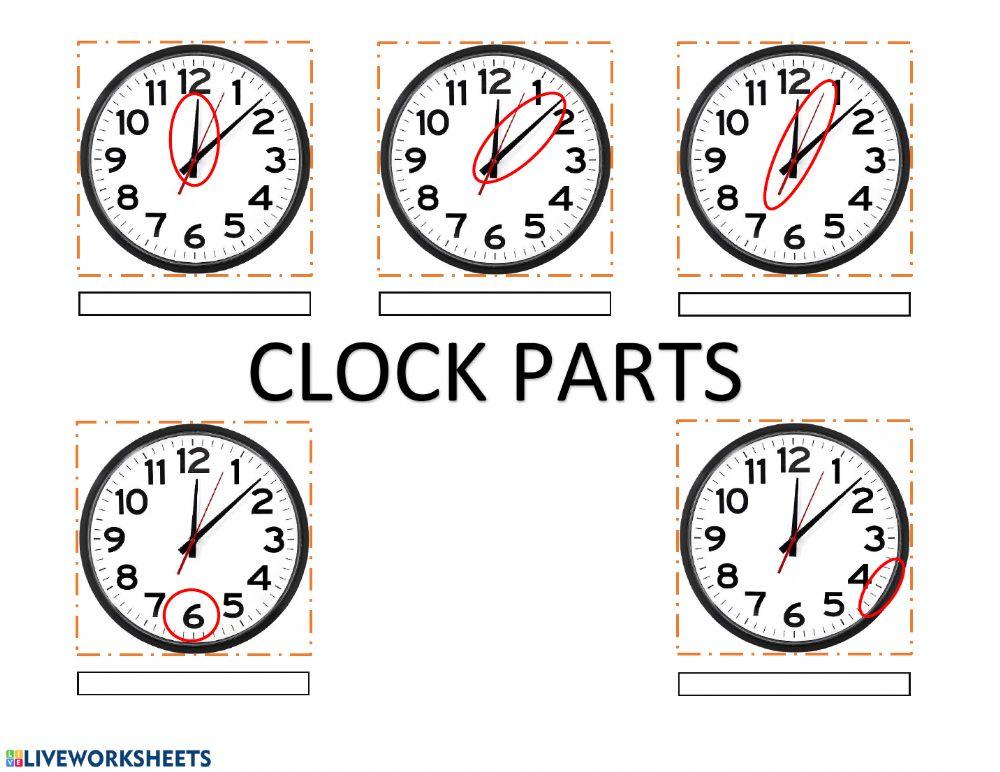 The clock parts
