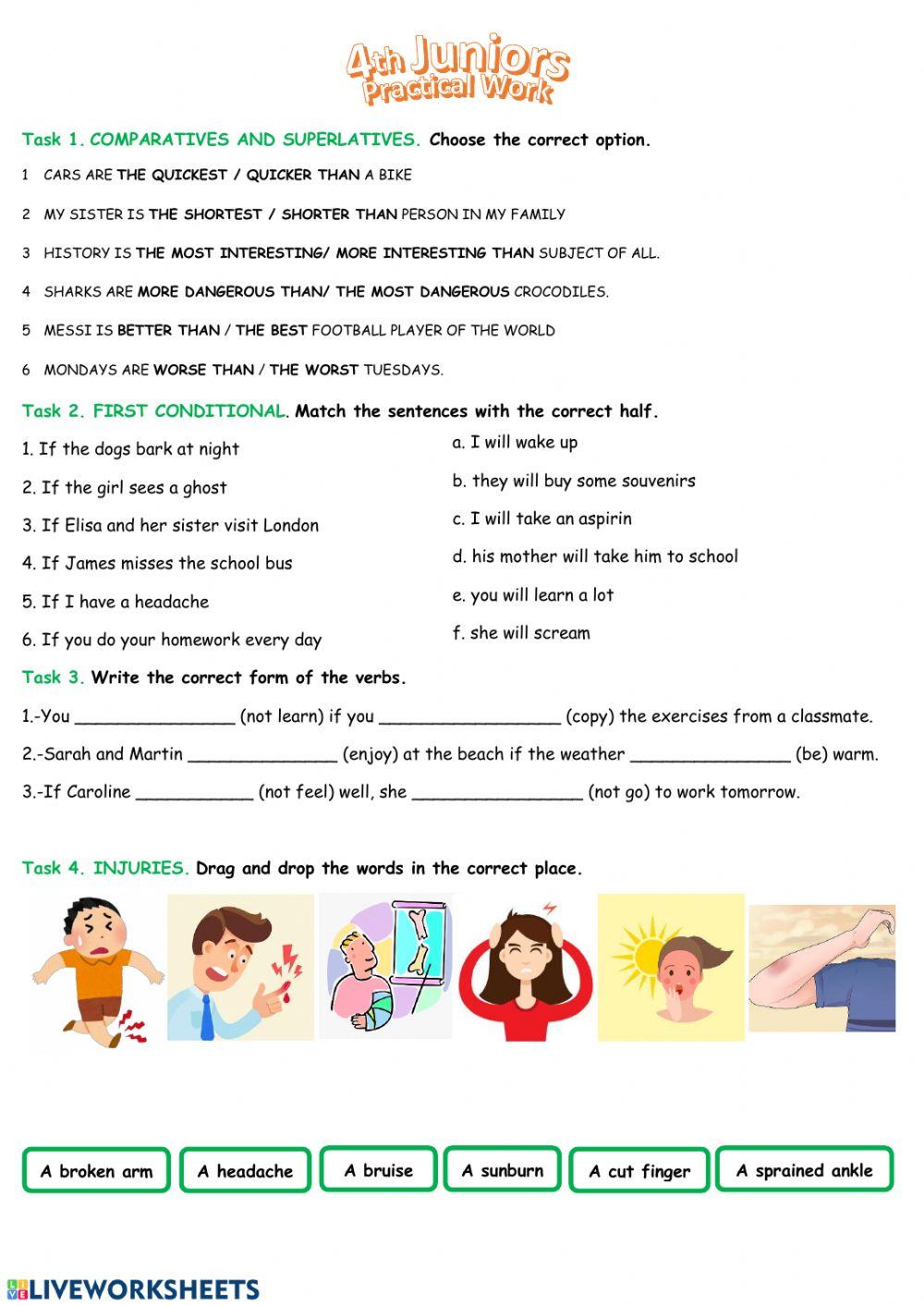 4th Juniors Practical Work