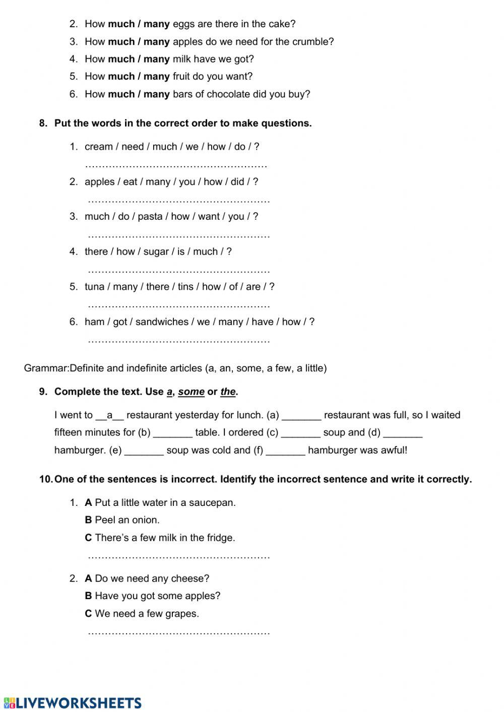 Movers test 4 preparation project 2
