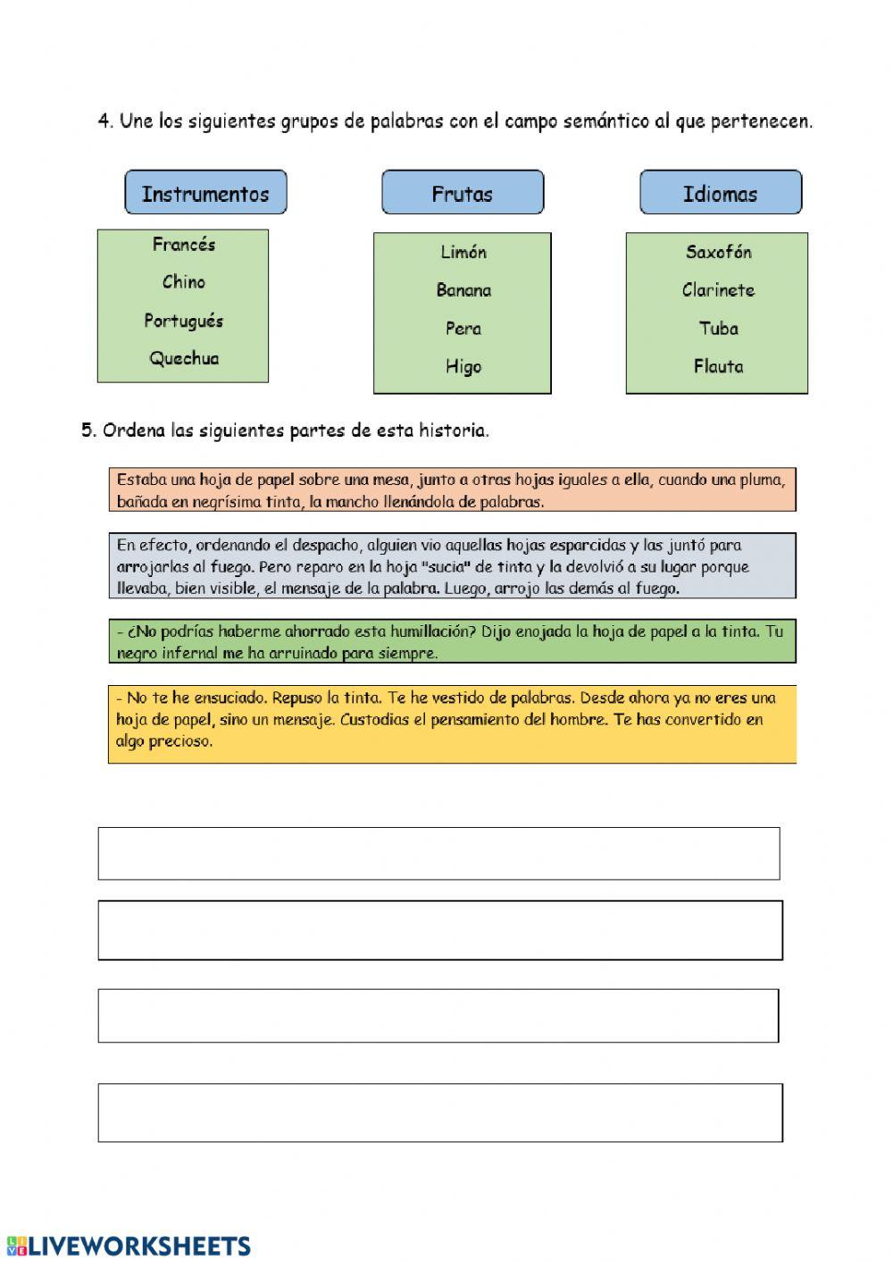 Examen lengua castellana