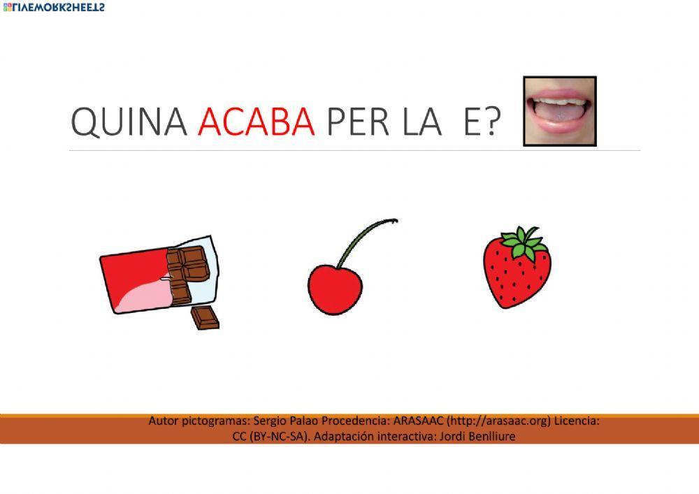 Per quina vocal começa?