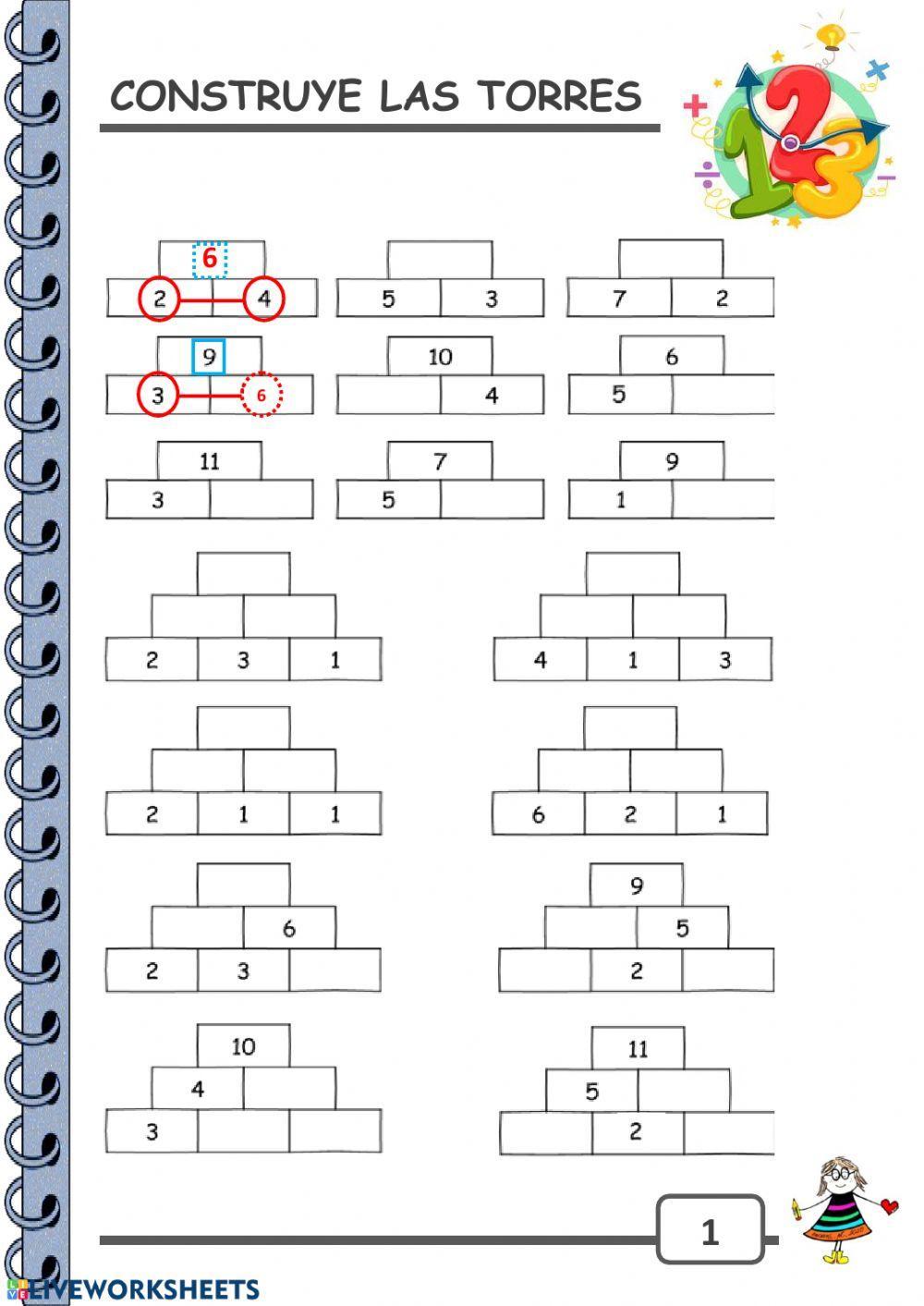 Construye las torres 1