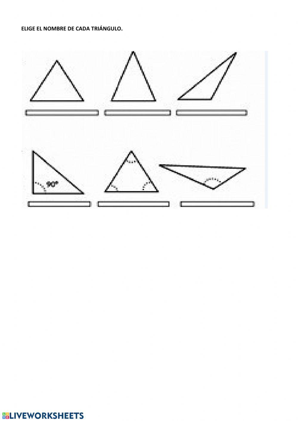 Los triángulos.