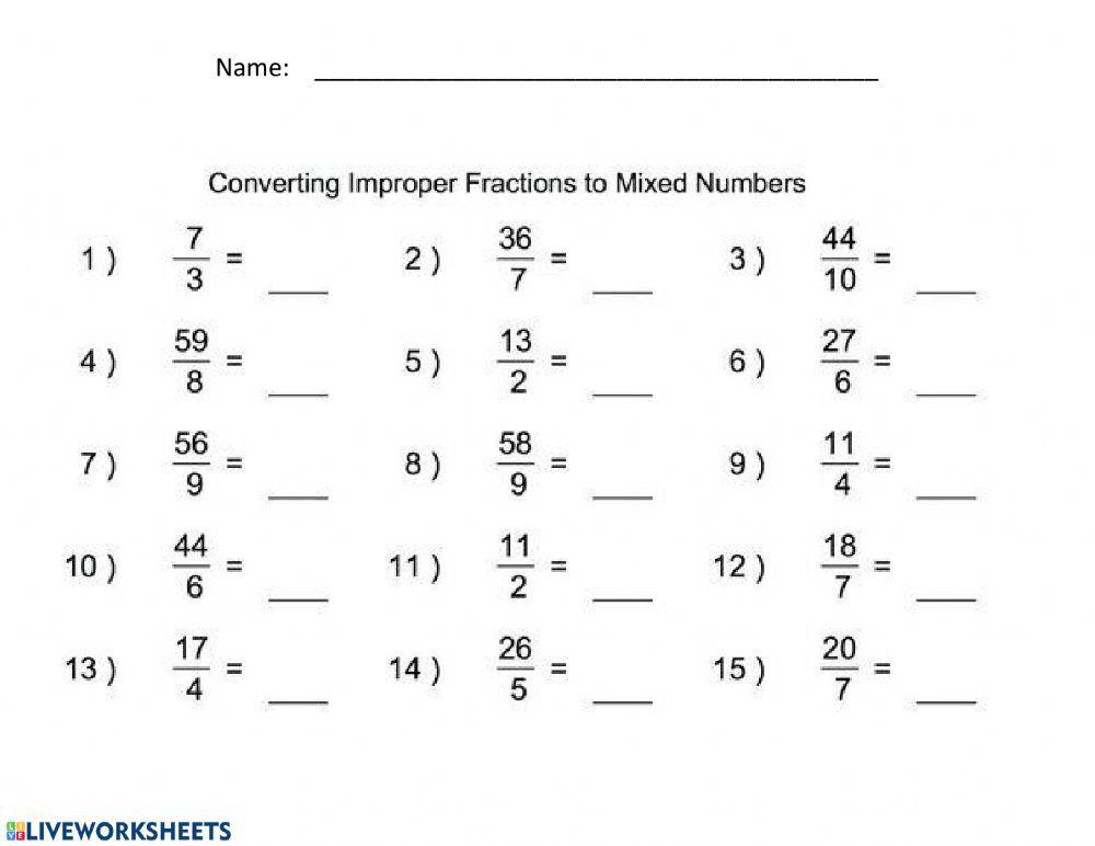 139126 Changing Improper Fractions To Mixed Numbers 139126-changing-improper-fractions-to-mixed-numbers
