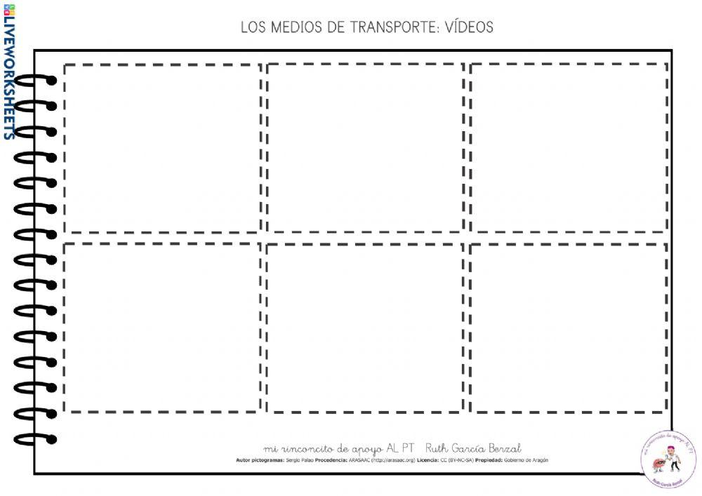 Los medios de transporte: ordena sílabas 4