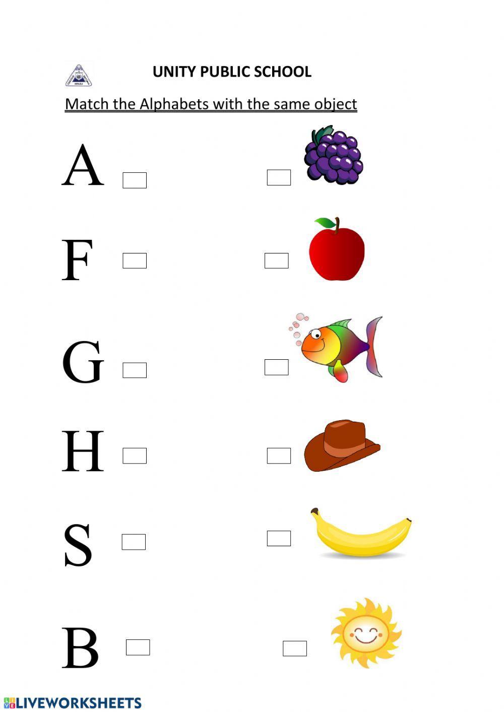 Matching Preschool activity | Live Worksheets matching-preschool-activity-live-worksheets
