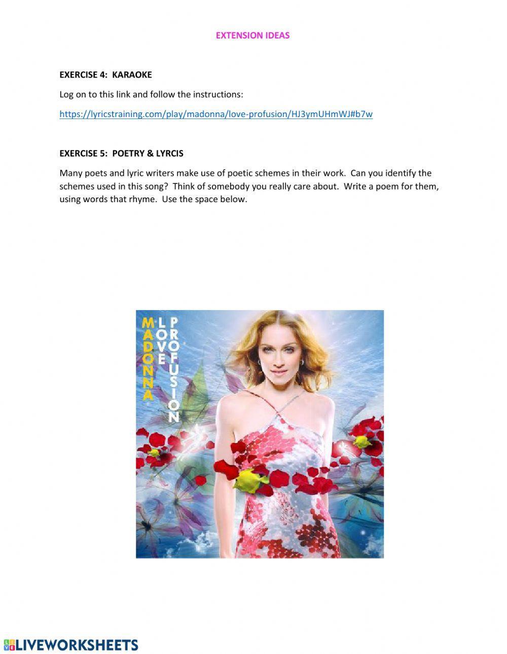 -ʃ- & -ʒ- -s- & -z-Love Profusion pronunciation activity