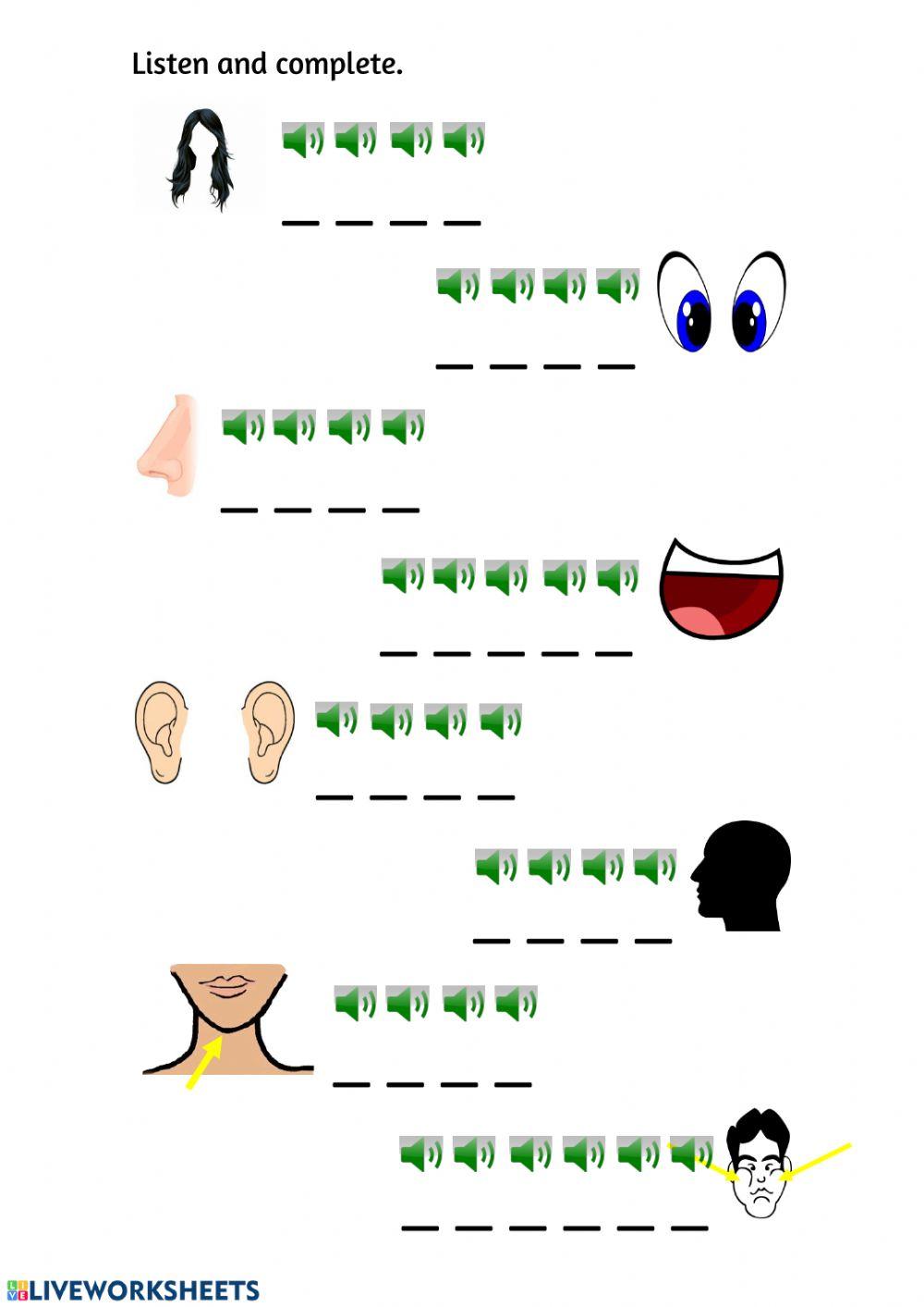 BODY Write by spelling