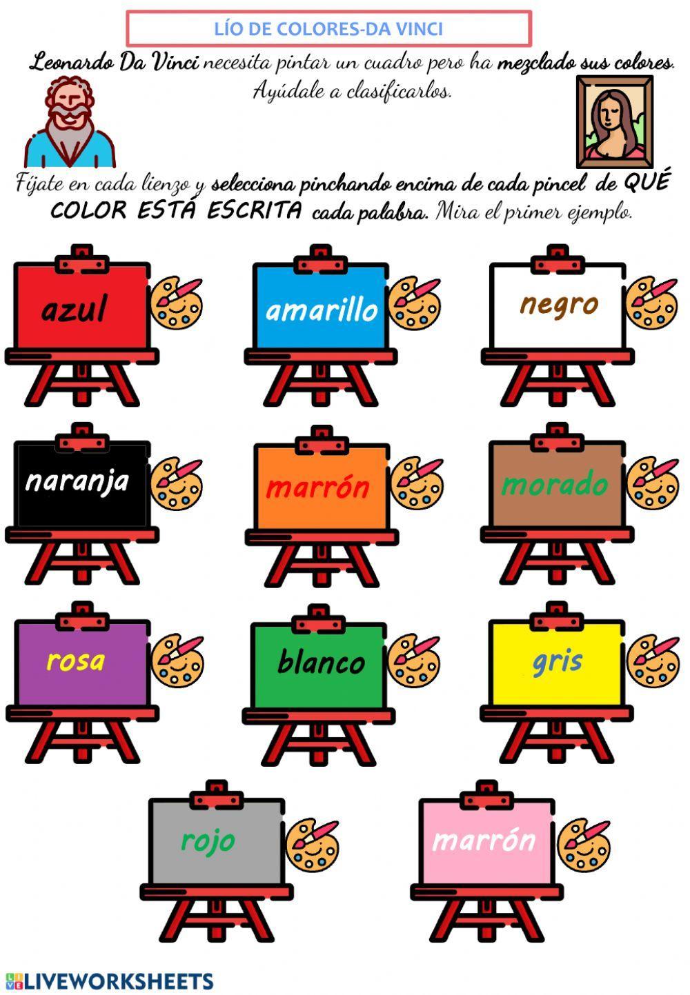 Lío de colores-Leonardo da Vinci