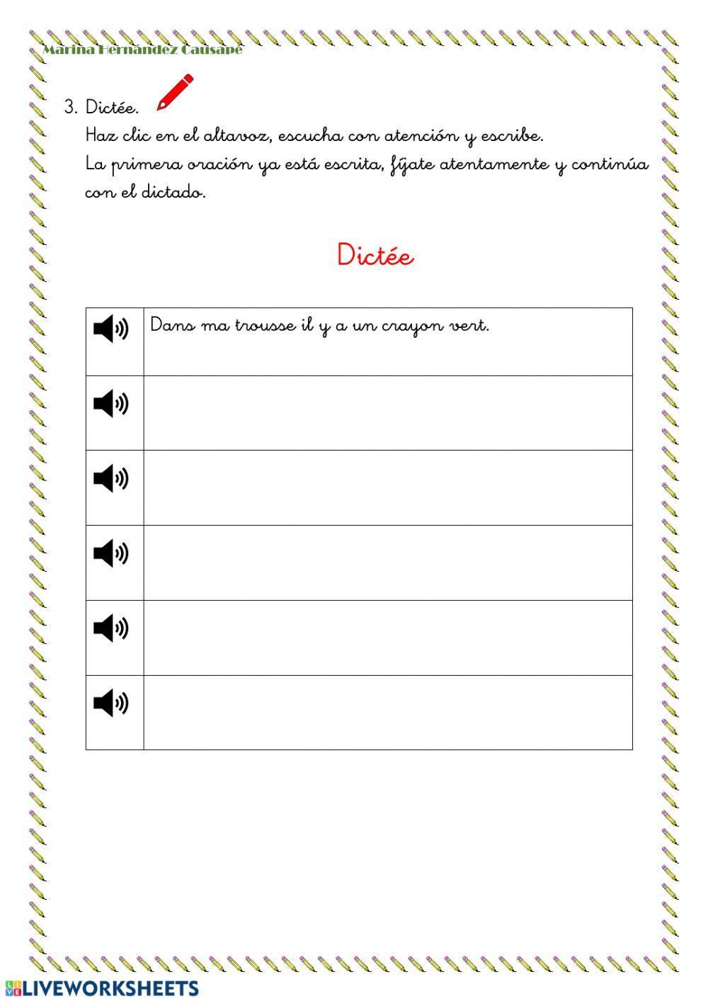 Les affaires de classe et les couleurs