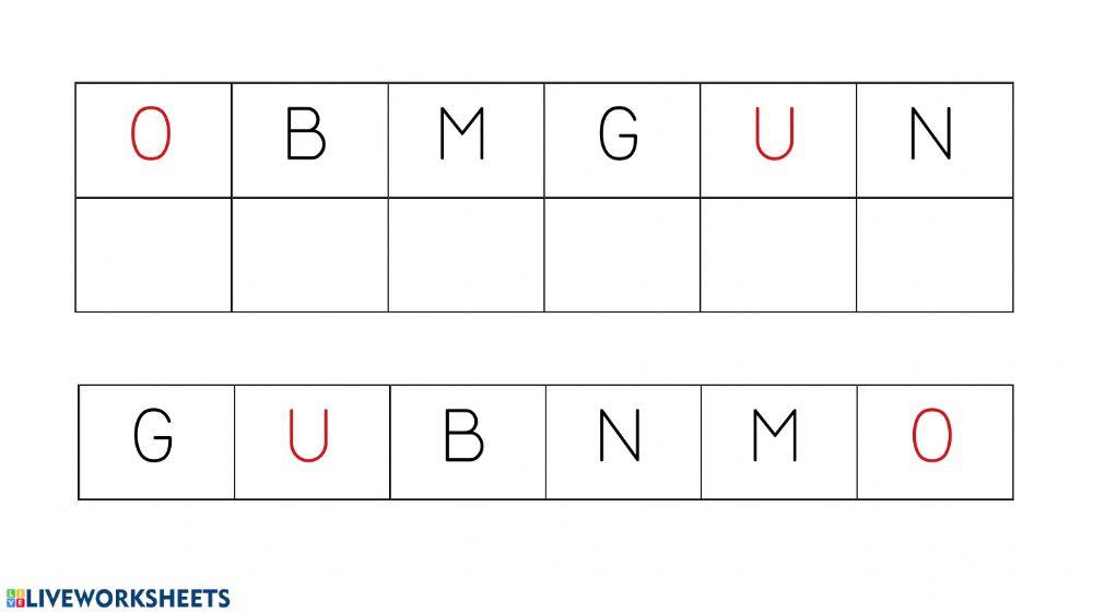 Discriminación visual Grafía 2