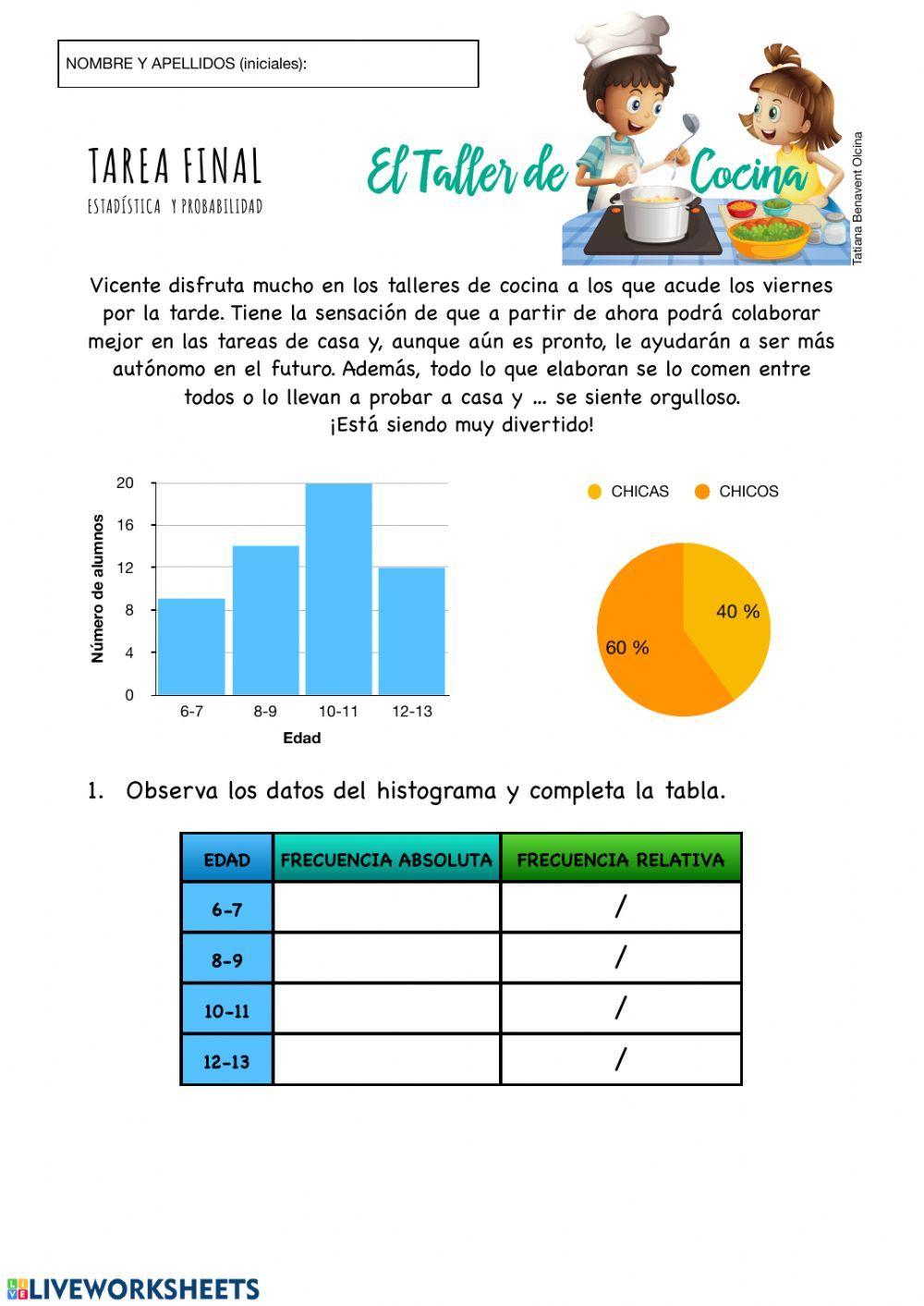 Tarea final estadistica y probabilidad Tarea final estadistica y probabilidad