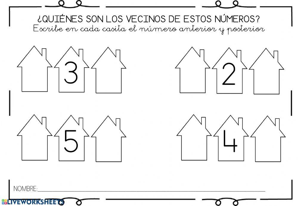 Los vecinos de los números
