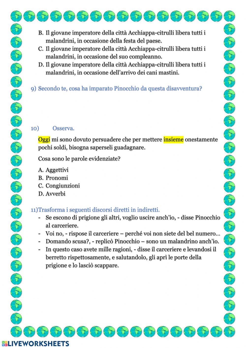 Pinocchio in prigione