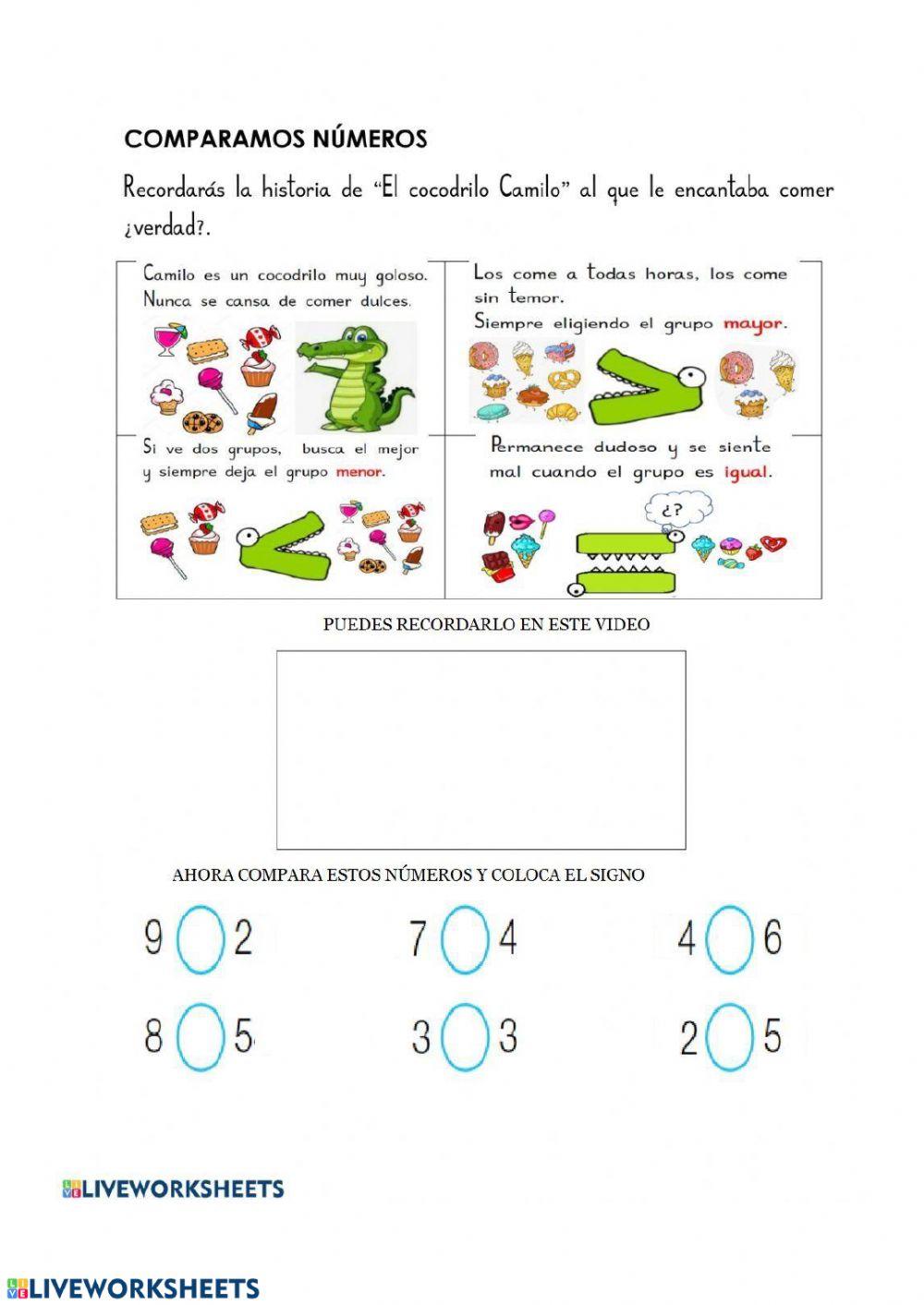 Mayor, menor e igual