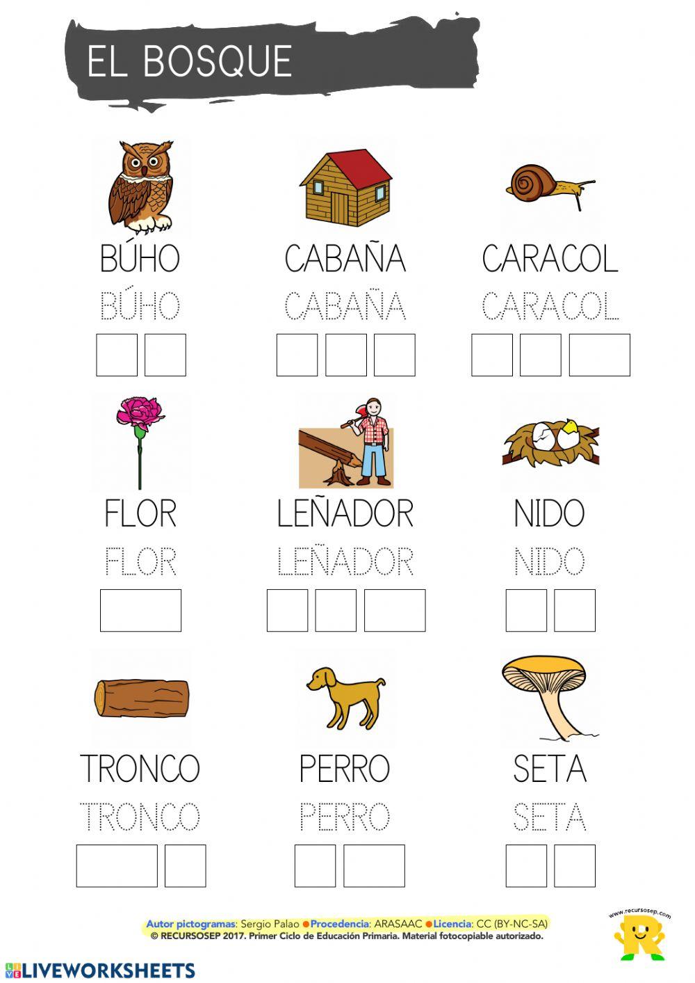 Separar las sílabas