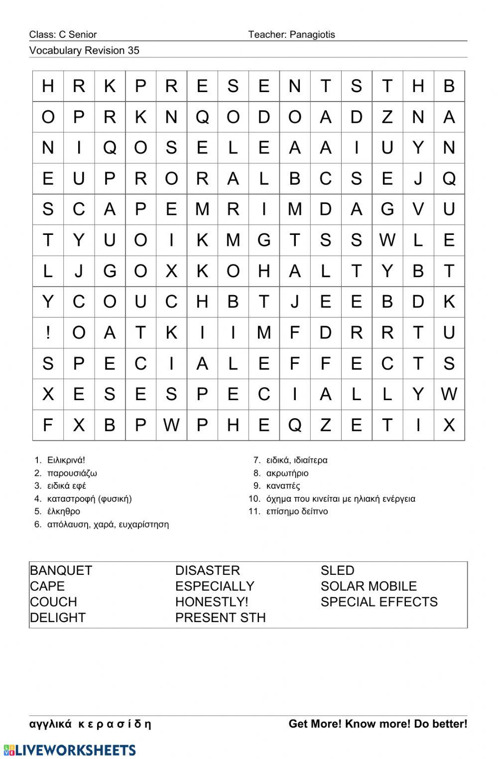 Csenior Wordsearch 35