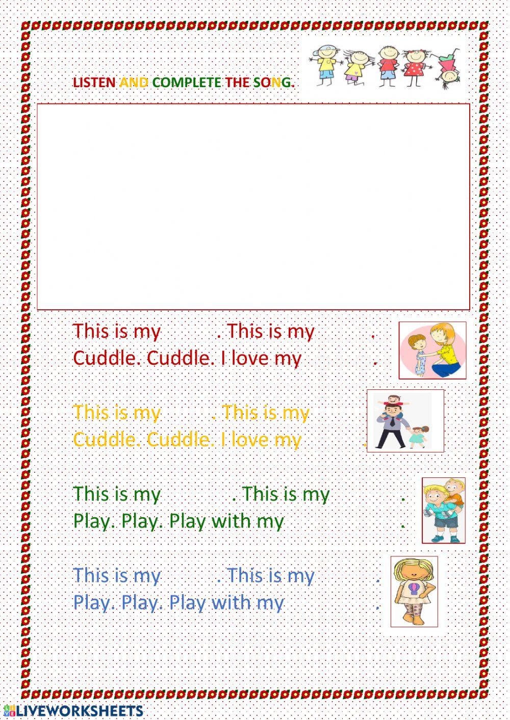 Family vocabulary Family vocabulary